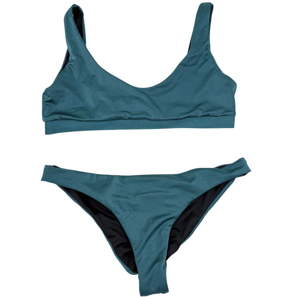 Amarelle Bikini Set Teal Sporty Minimal Swimwear M Beach Pool Resort Vacation
